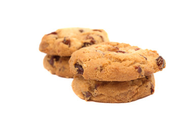 cookies with cranberries and chocolate