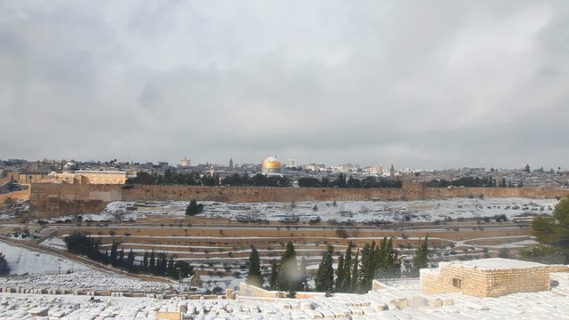 Overview of Old City in Jerusalem