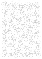Background with bikes. - vector image.