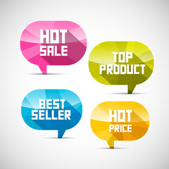 Colorful Labels Best Seller, Top Product, Hot Sale, Price