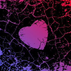 cracked heart background