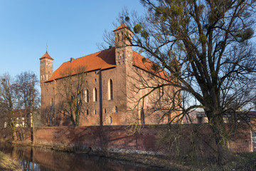 Old medieval castle in Lidzbark Warminski