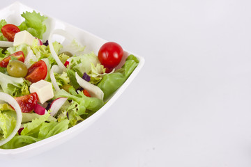 vegetable salad healthy and balanced diet, creative cuisine