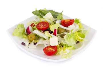 vegetable salad healthy and balanced diet, creative cuisine