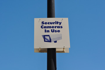 Security Camera in Use Sign