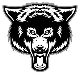 wolf head mascot