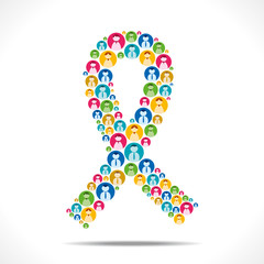 AIDS awareness concept vector