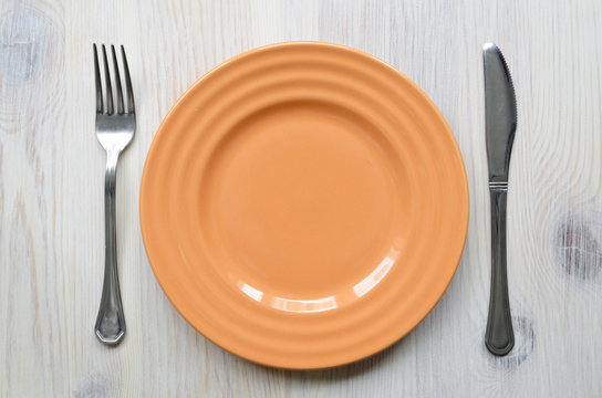 orange plate