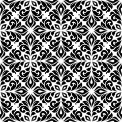 Seamless pattern with floral elements.