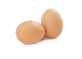 two eggs are isolated