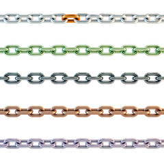 Fototapeta premium Abstract Chains isolated. Illustration