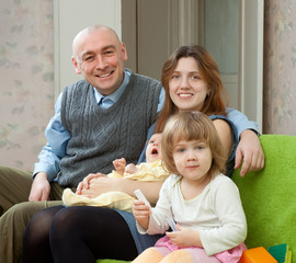  family of four at their home