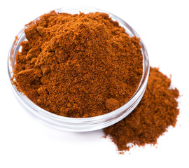 Paprika Powder (isolated on white)