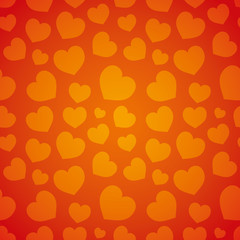 Vector background. Love hearts.