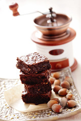 brownie with hazelnuts