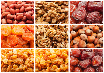 Dried fruits and nuts