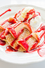Pancakes strawberry