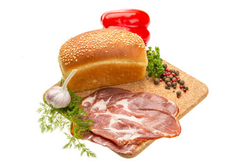 Bacon with vegetables