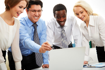 Fototapeta premium Business people working together.
