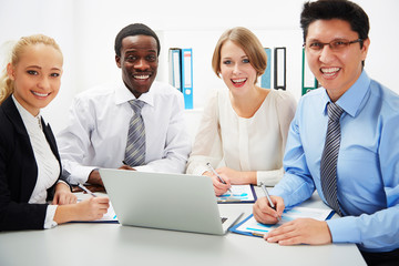 Obraz premium Business people working together.