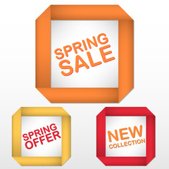 spring shadowed strips