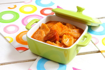 Stewed tripe with chorizo sausage