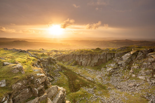 Swelltor Quarry Dartmoor Devon Uk