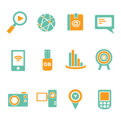 social media icon set, communication icons