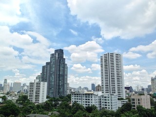 Office buildings in Bangkok of Thailand