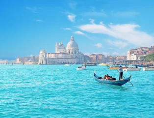 Abwaschbare Fototapete Gondeln Venedig mit der Gondel