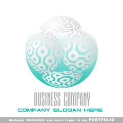 abstract business logo emblem vector