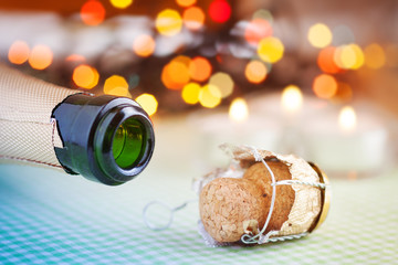 Champagne wine bottle cork