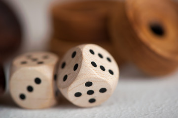 wooden Dice