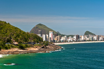 Rio de Janeiro Coast, Rocks and Ipanema Beach