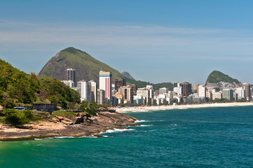 Rio de Janeiro Coast, Rocks and Ipanema Beach
