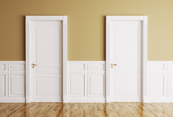 Interior with two doors