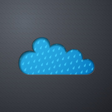 icon of clouds and rain