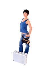 Frau als Handwerker