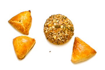 Pasties and bun