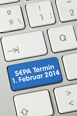 S€PA Termin 1. Februar 2014. Tastatur