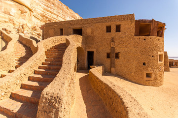 Traditional berber house in the desert