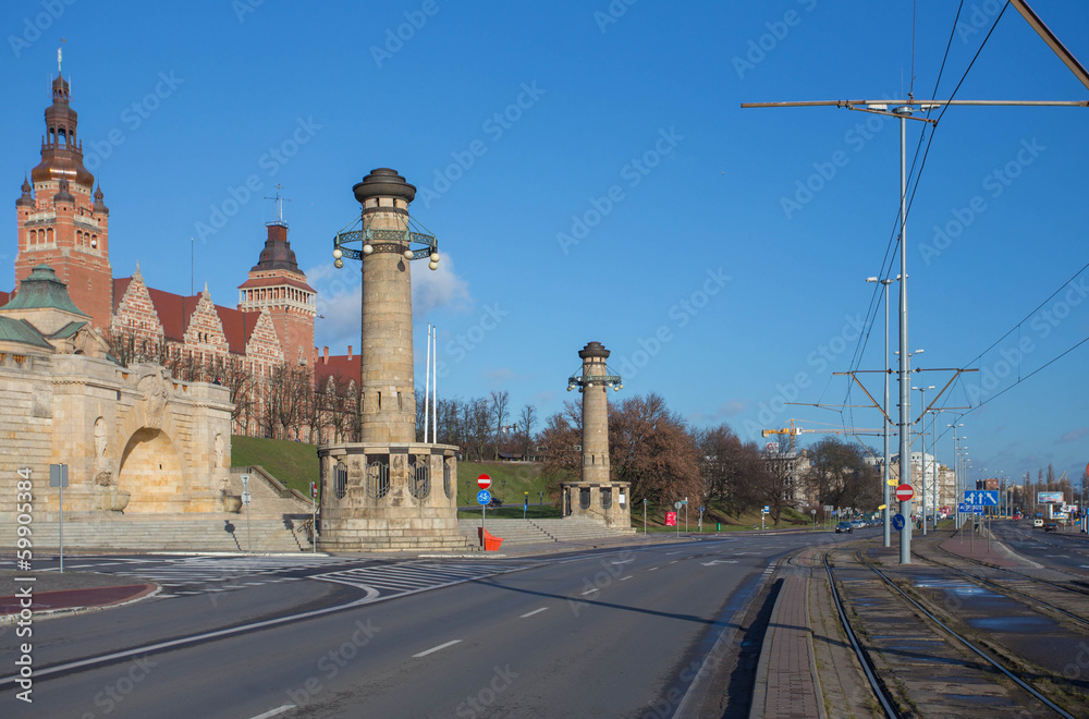 Poster szczecin - wały chrobrego