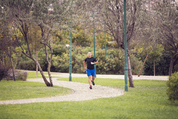 Running at the park