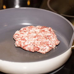 Making burger