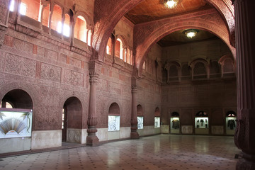 Fototapeta premium Interior Hall of Junagarh fort, Bikaner, India