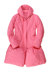 pink padded coat