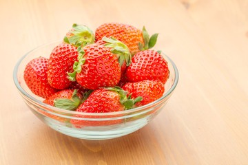 Sweet strawberry in bowl