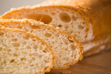 sliced ​​bread with cereals