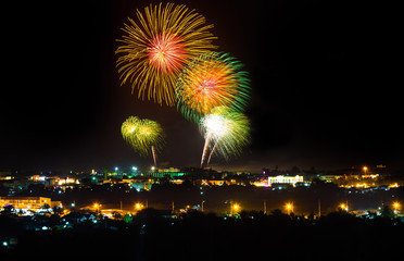 The big firework festival at Huahin Thiland