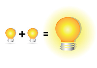 equation of idea, brainstorms concept, wisdom